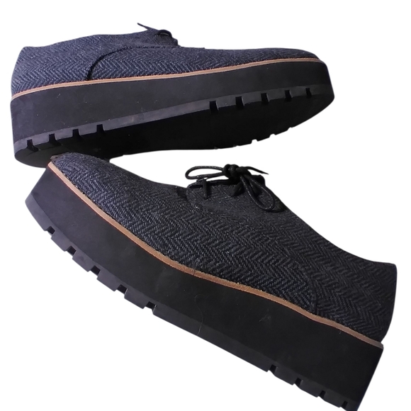 Eileen Fisher Shoes - Eileen Fisher Platform Lace Up Oxfords Gray Size 9